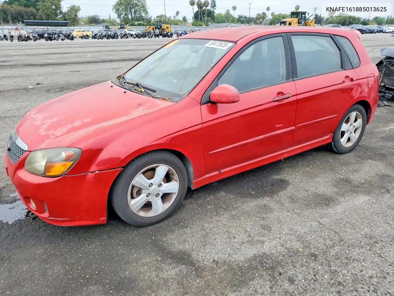 2008 Kia Spectra5 5 Sx VIN: KNAFE161885013625 Lot: 58478626