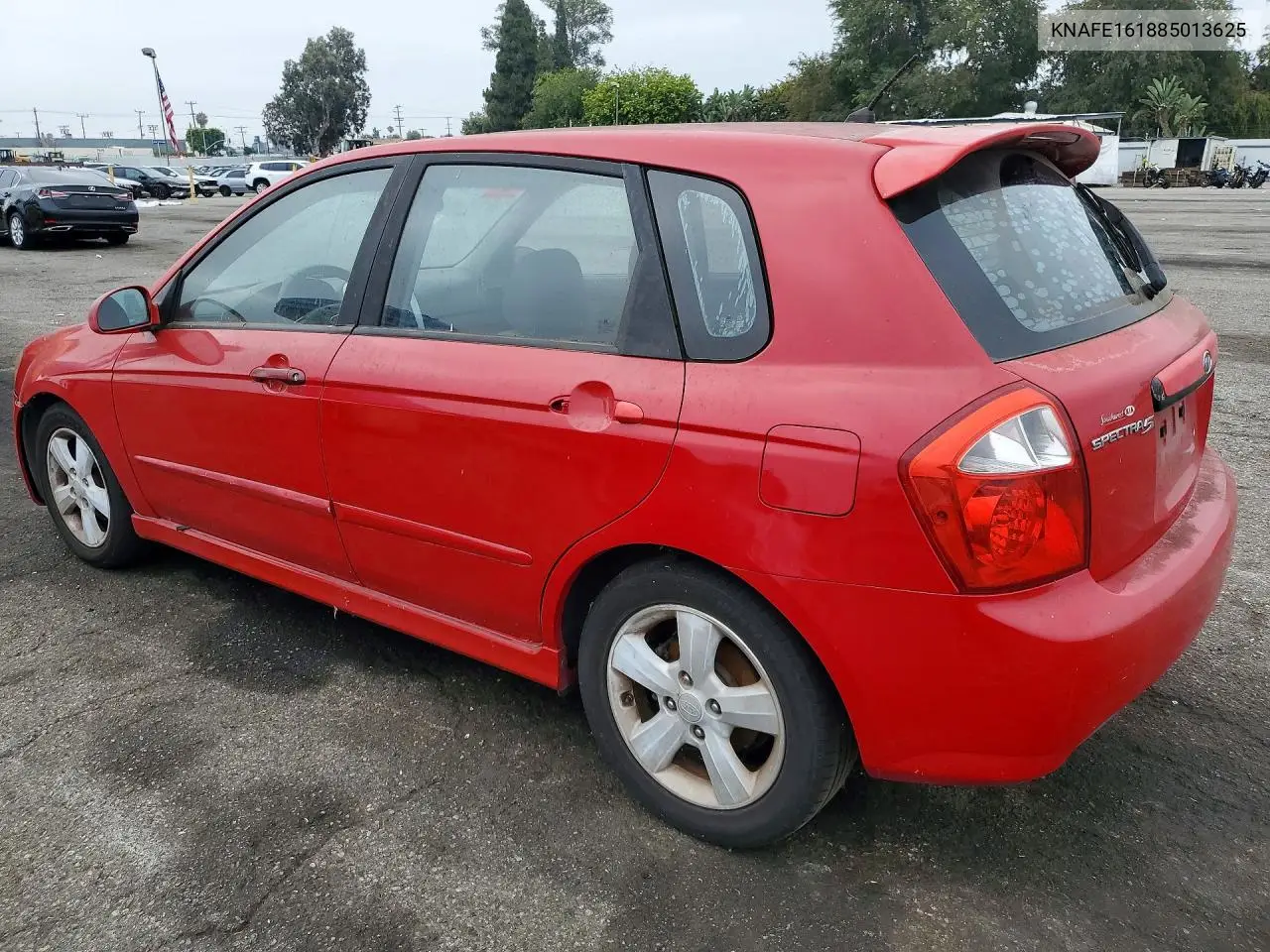 2008 Kia Spectra5 5 Sx VIN: KNAFE161885013625 Lot: 58478626