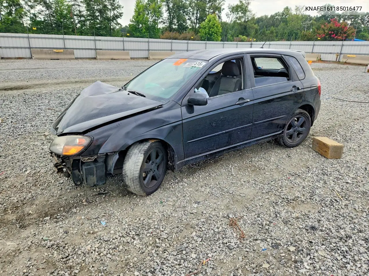 2008 Kia Spectra5 5 Sx VIN: KNAFE161185016477 Lot: 58568516