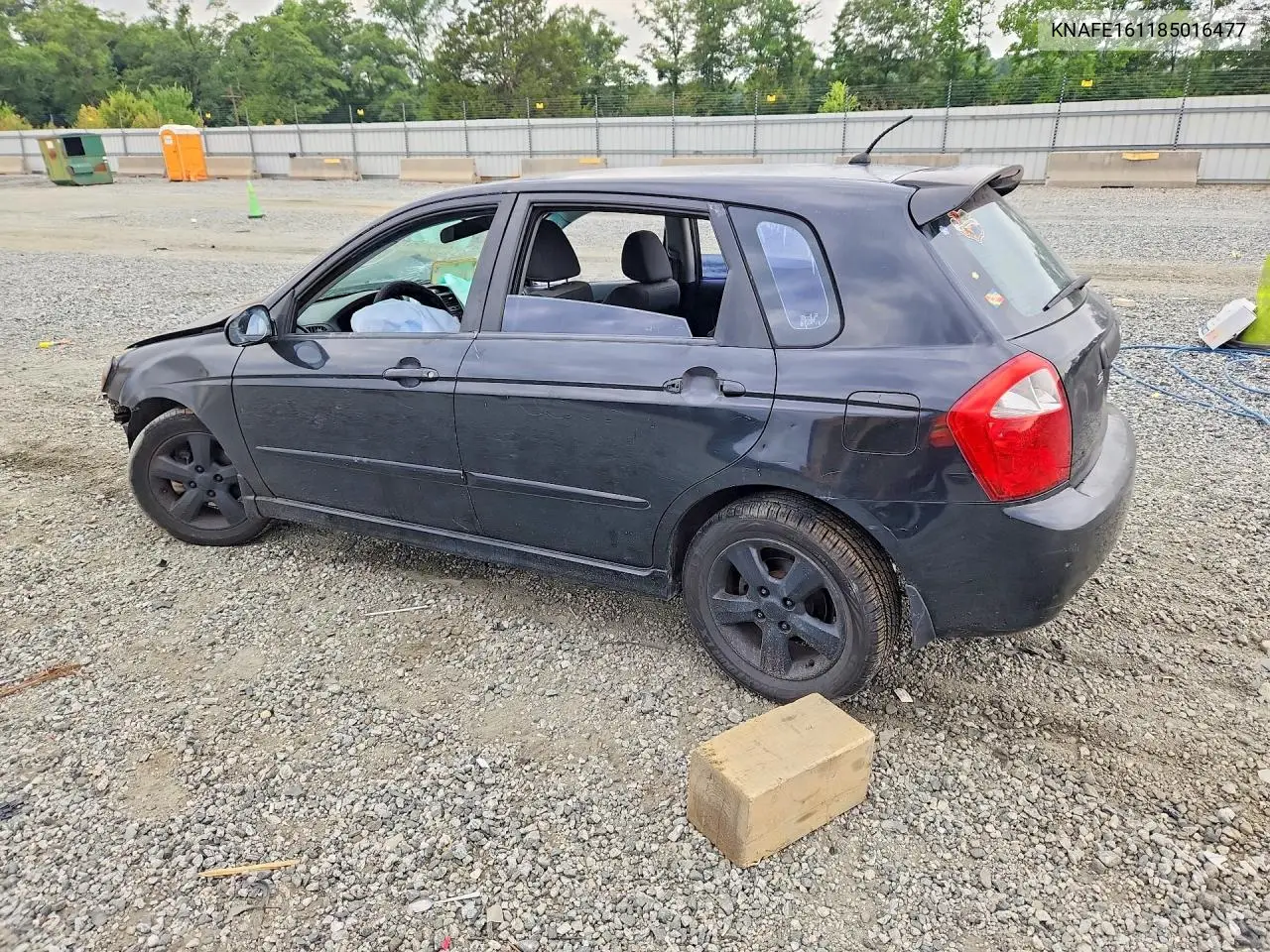 2008 Kia Spectra5 5 Sx VIN: KNAFE161185016477 Lot: 58568516