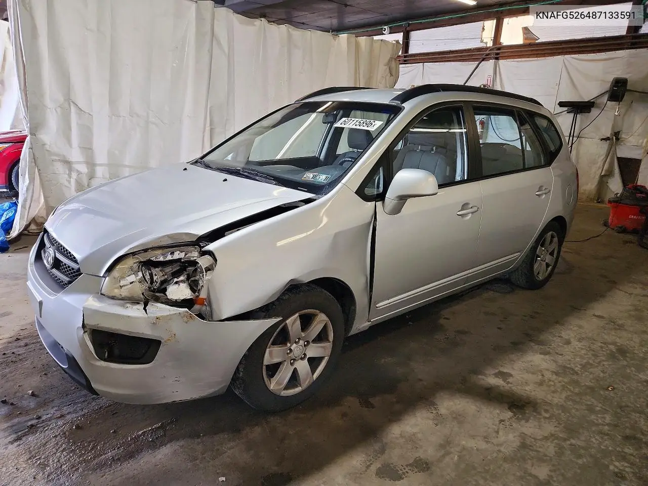 2008 Kia Rondo Lx VIN: KNAFG526487133591 Lot: 60115896