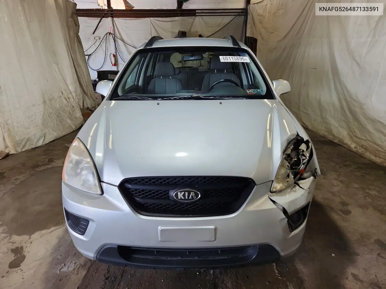 2008 Kia Rondo Lx VIN: KNAFG526487133591 Lot: 60115896