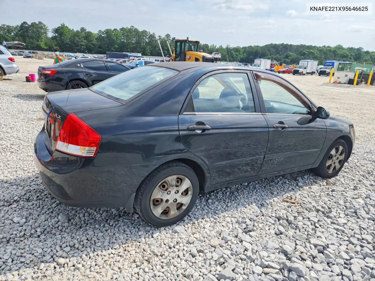 2009 Kia Spectra Lx VIN: KNAFE221X95646625 Lot: 50834706