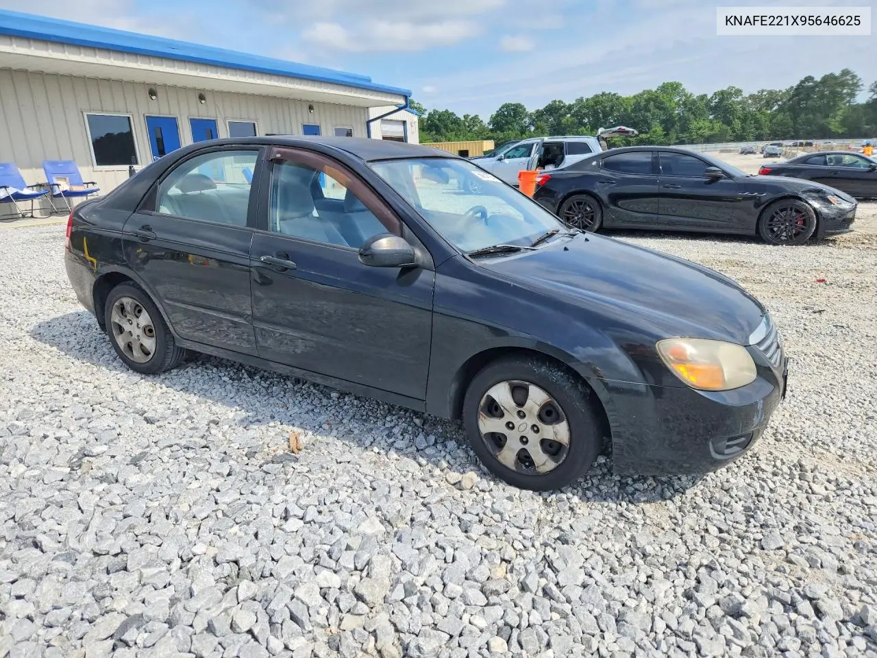 2009 Kia Spectra Lx VIN: KNAFE221X95646625 Lot: 50834706
