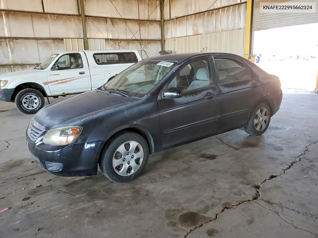 2009 Kia Spectra Lx VIN: KNAFE222995662324 Lot: 55972746