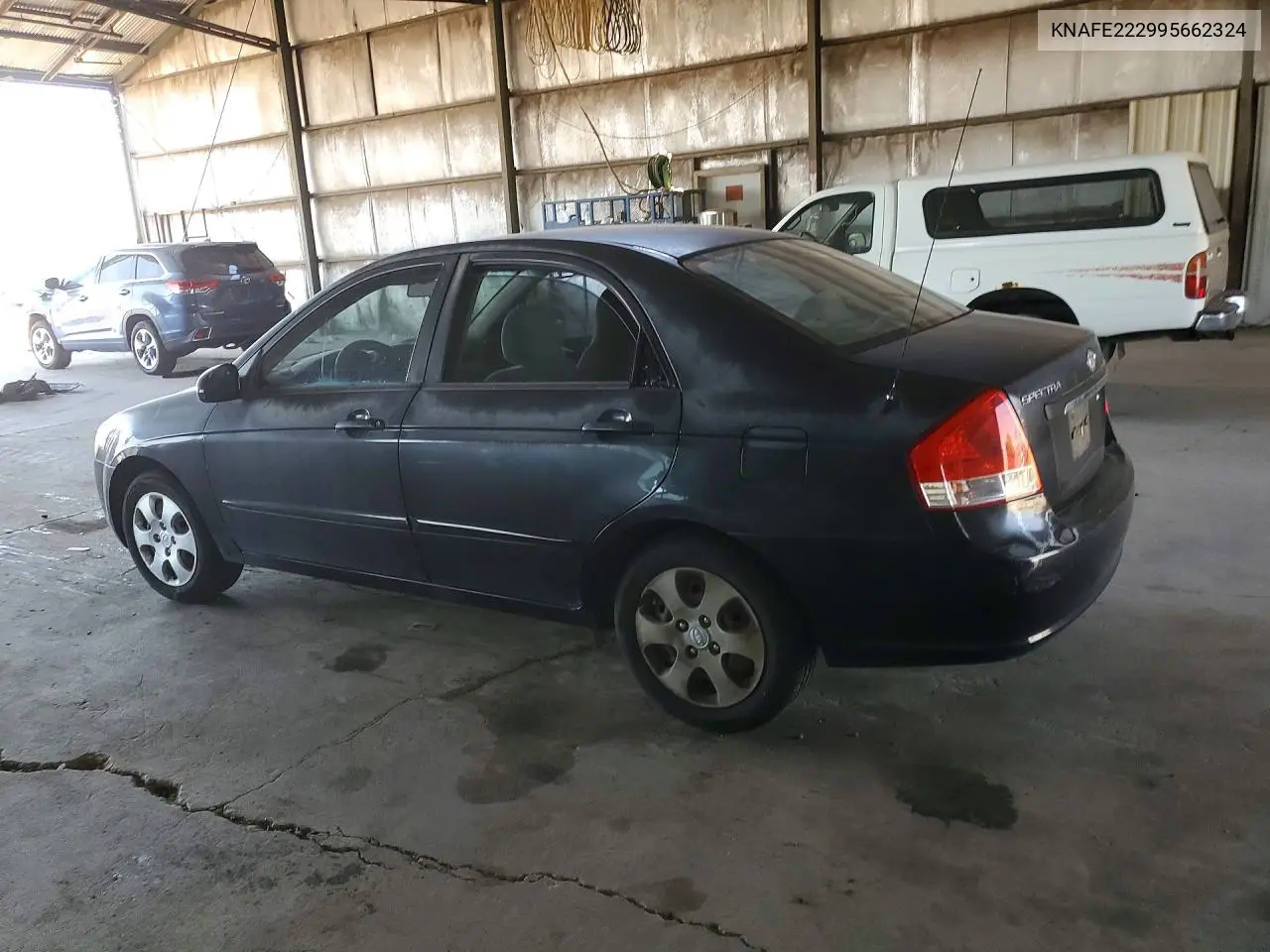 2009 Kia Spectra Lx VIN: KNAFE222995662324 Lot: 55972746