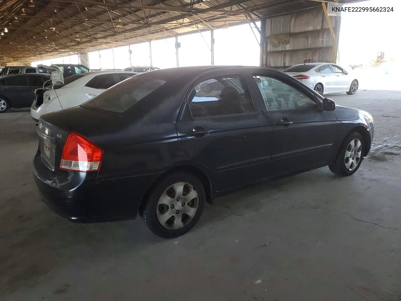 2009 Kia Spectra Lx VIN: KNAFE222995662324 Lot: 55972746