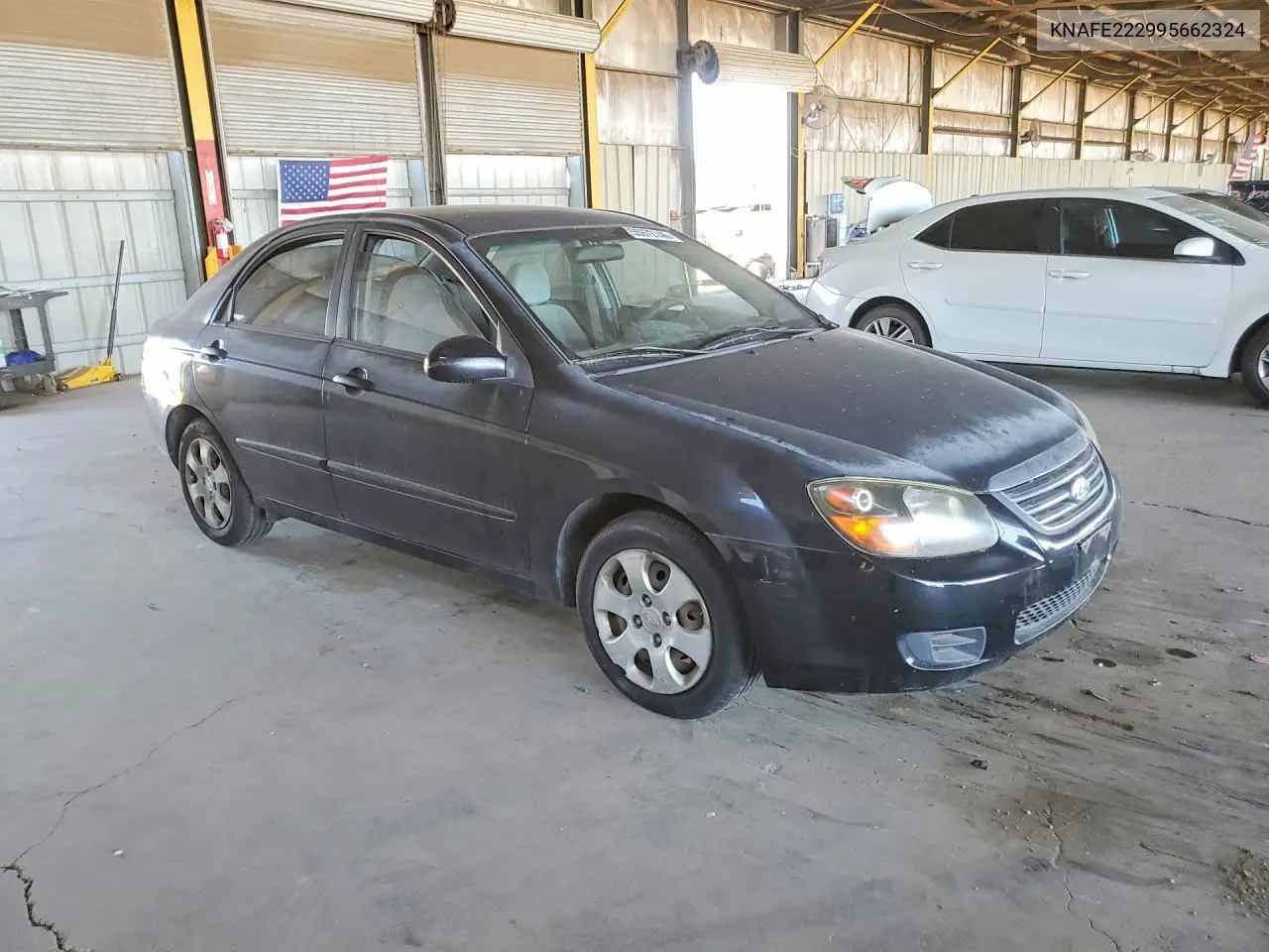 2009 Kia Spectra Lx VIN: KNAFE222995662324 Lot: 55972746