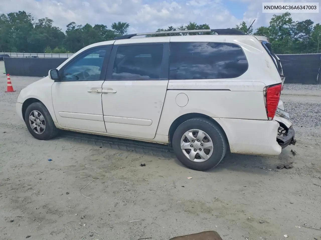 2010 Kia Sedona Lx VIN: KNDMG4C36A6347003 Lot: 58069586