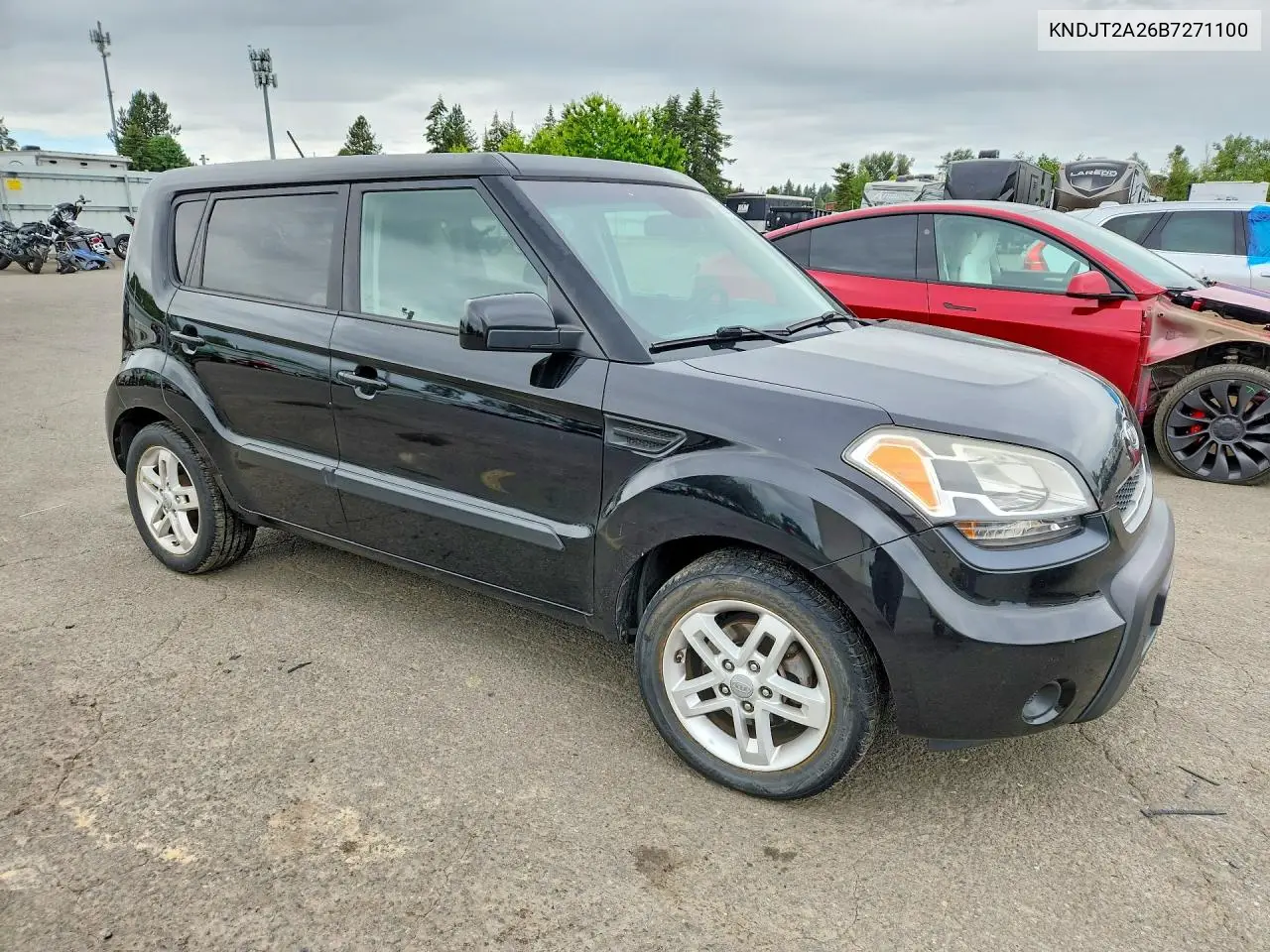 2011 Kia Soul + VIN: KNDJT2A26B7271100 Lot: 55142246