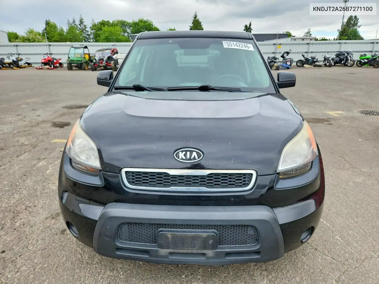 2011 Kia Soul + VIN: KNDJT2A26B7271100 Lot: 55142246