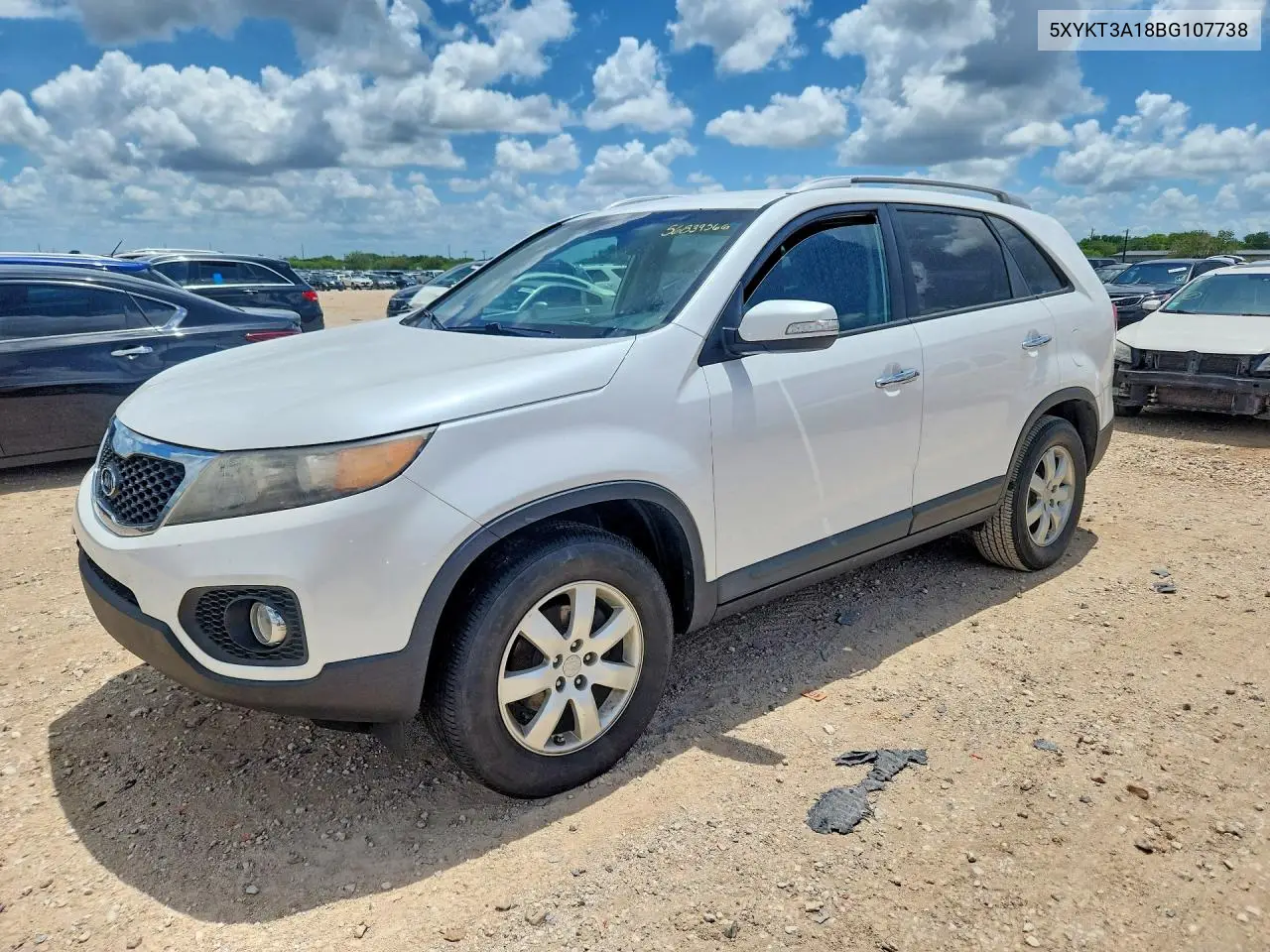 2011 Kia Sorento Lx VIN: 5XYKT3A18BG107738 Lot: 56839566