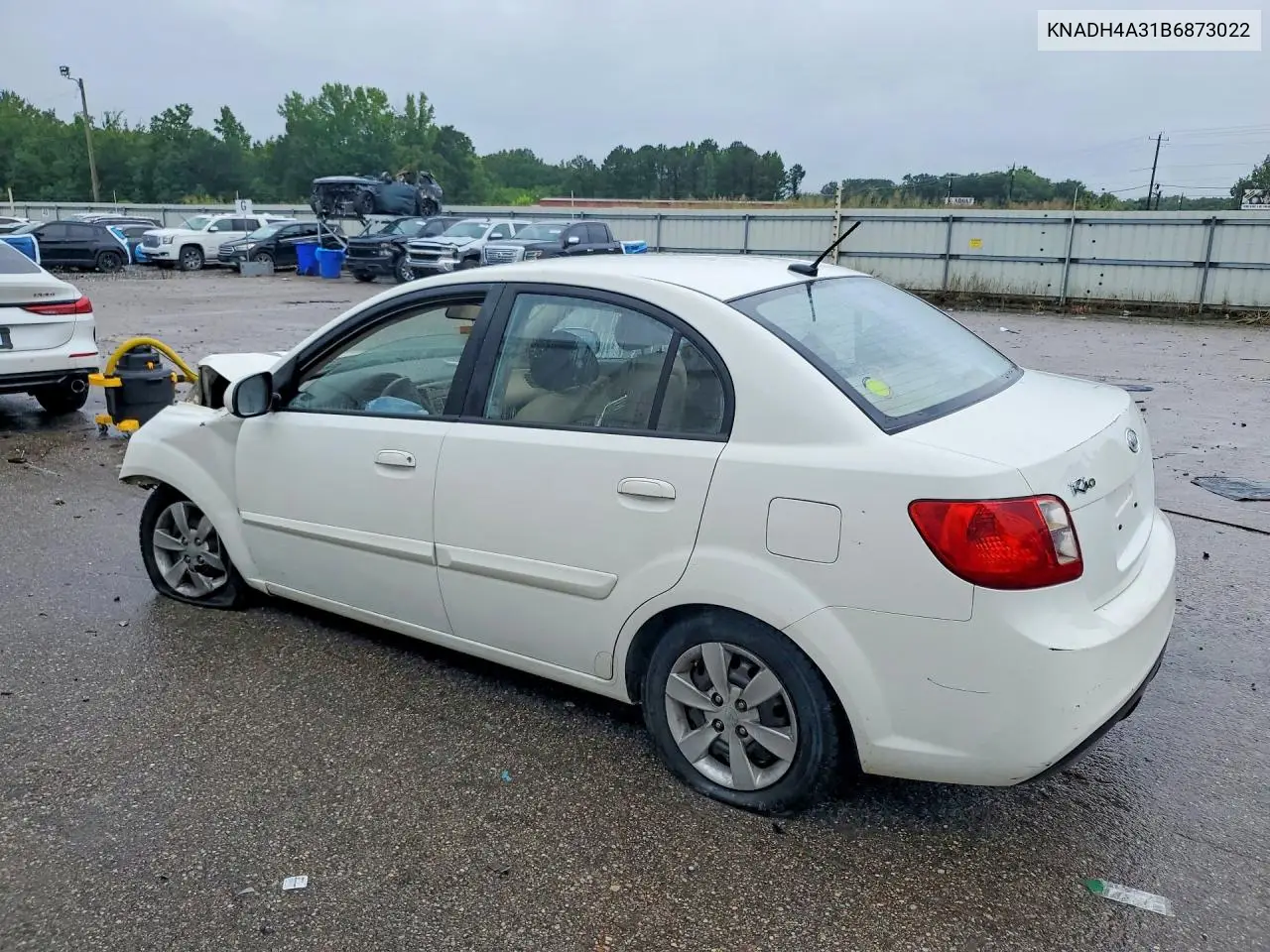 2011 Kia Rio Lx VIN: KNADH4A31B6873022 Lot: 58093056