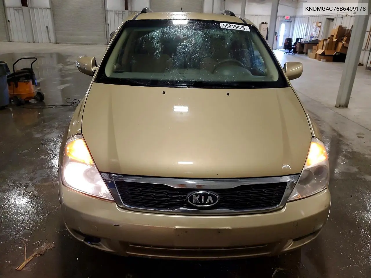 2011 Kia Sedona Lx VIN: KNDMG4C76B6409178 Lot: 59015426