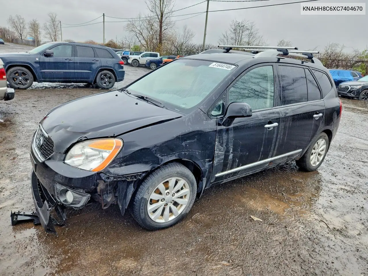 2012 Kia Rondo VIN: KNAHH8C6XC7404670 Lot: 51644746