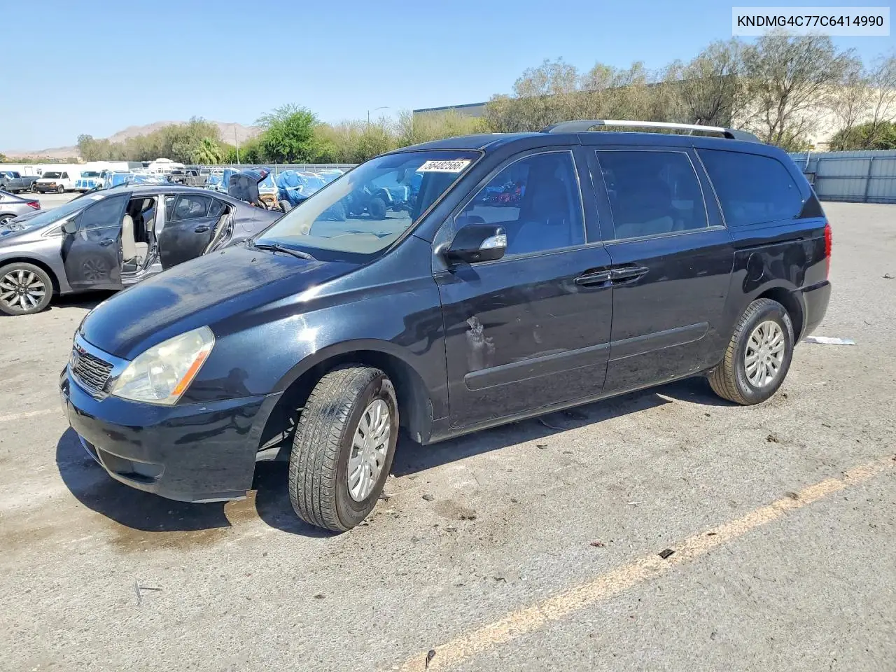 2012 Kia Sedona Lx VIN: KNDMG4C77C6414990 Lot: 56482566