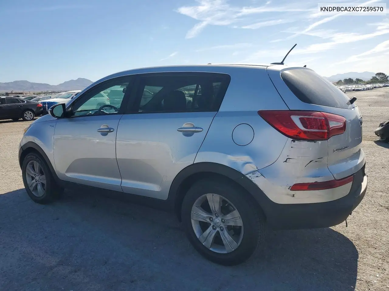 2012 Kia Sportage Lx VIN: KNDPBCA2XC7259570 Lot: 57230286