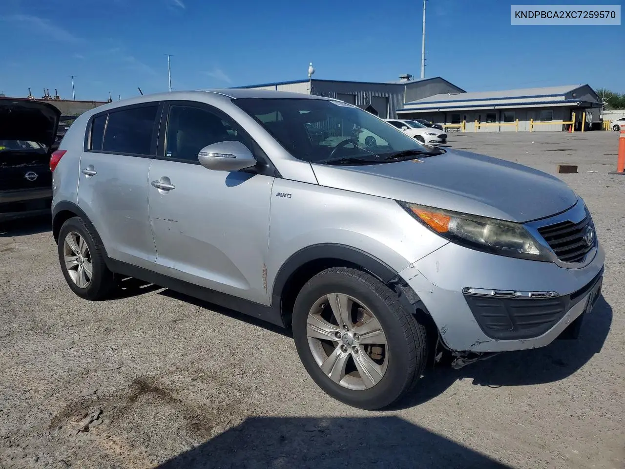 2012 Kia Sportage Lx VIN: KNDPBCA2XC7259570 Lot: 57230286