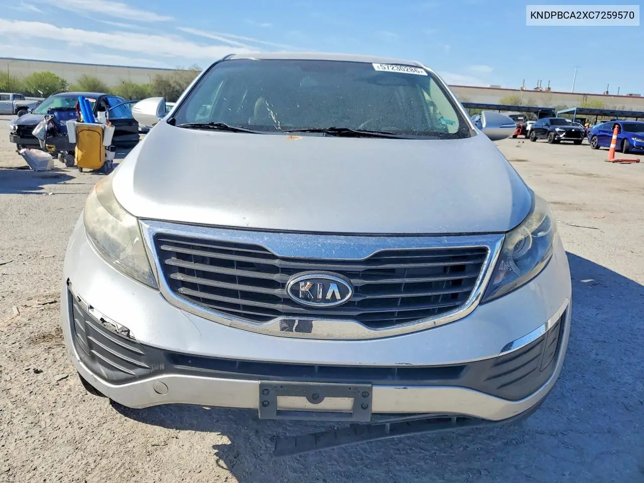 2012 Kia Sportage Lx VIN: KNDPBCA2XC7259570 Lot: 57230286