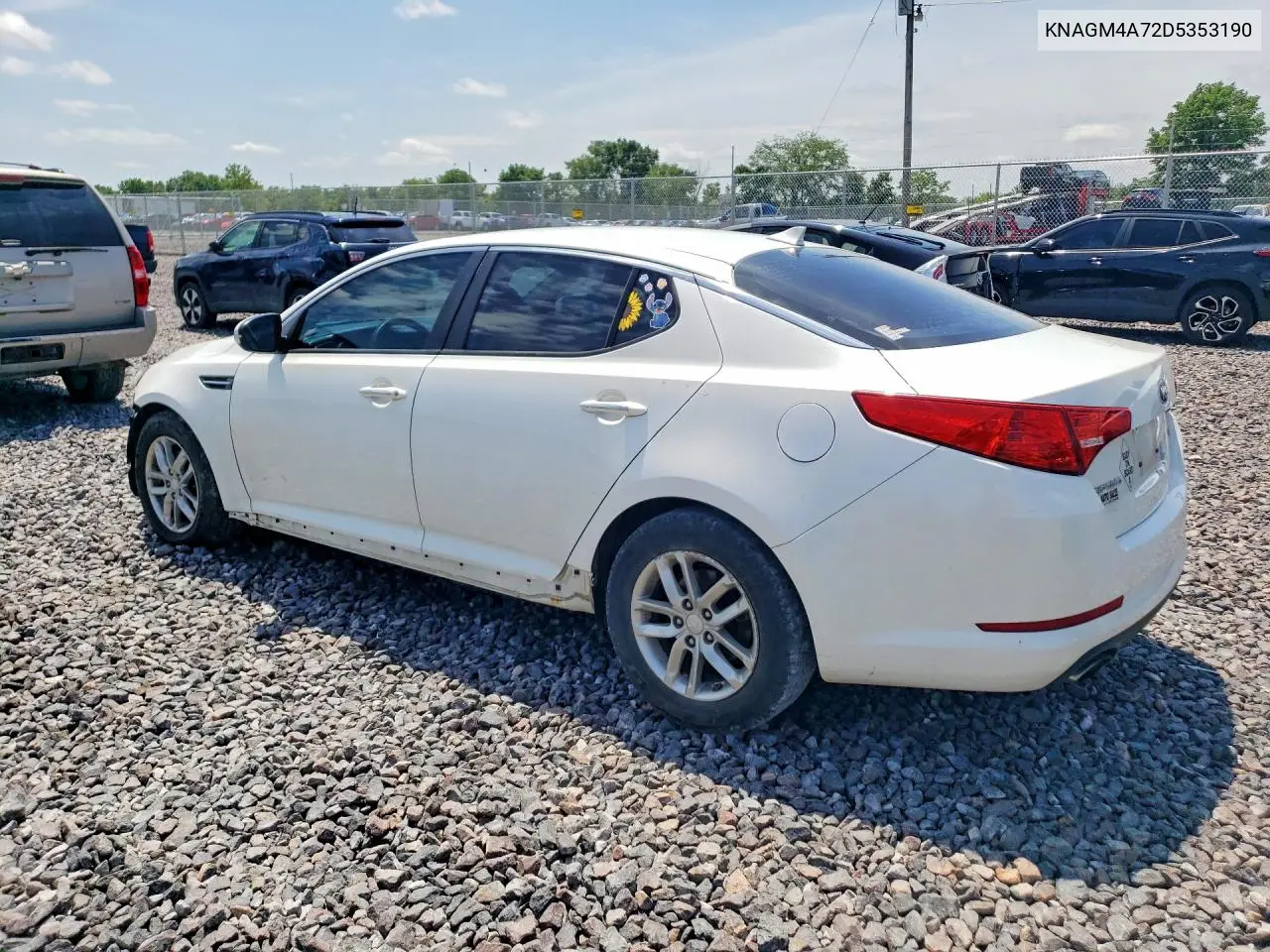 2013 Kia Optima Lx VIN: KNAGM4A72D5353190 Lot: 57083606