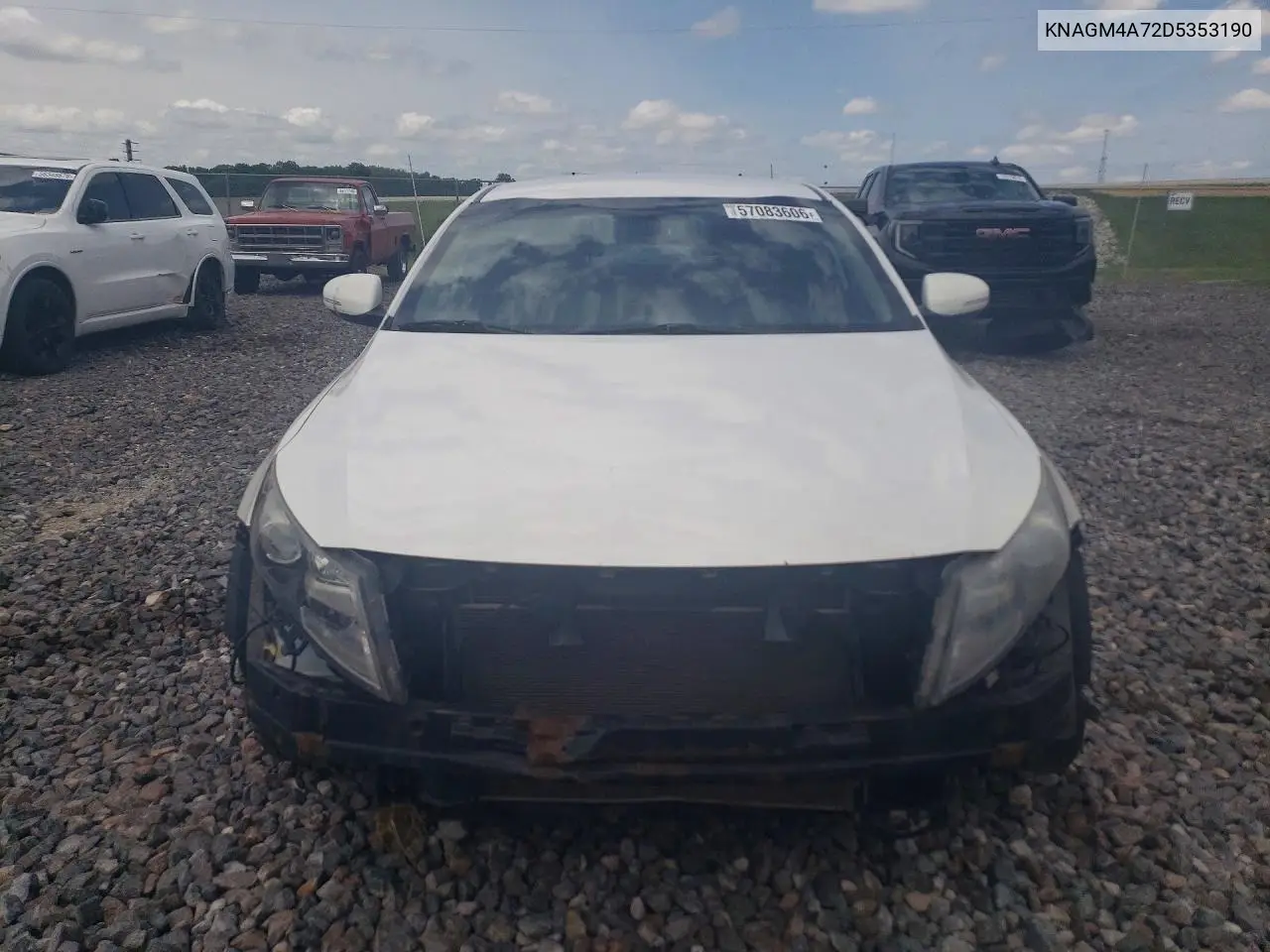 2013 Kia Optima Lx VIN: KNAGM4A72D5353190 Lot: 57083606