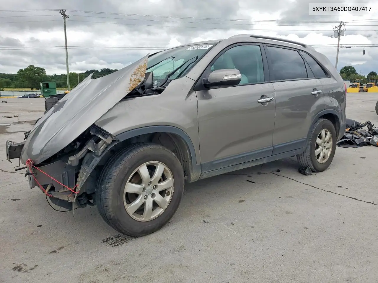 2013 Kia Sorento Lx VIN: 5XYKT3A60DG407417 Lot: 58040176