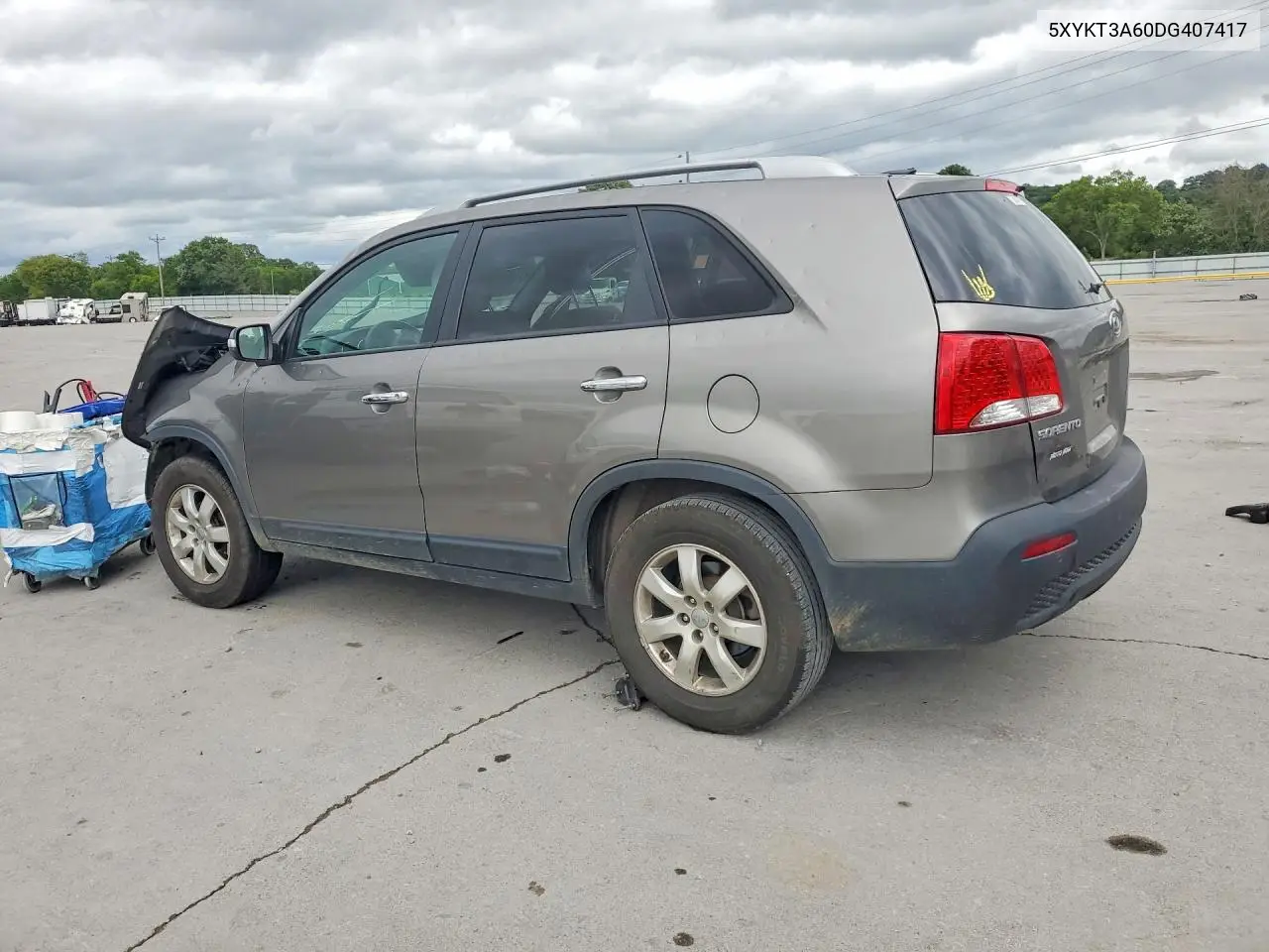 2013 Kia Sorento Lx VIN: 5XYKT3A60DG407417 Lot: 58040176