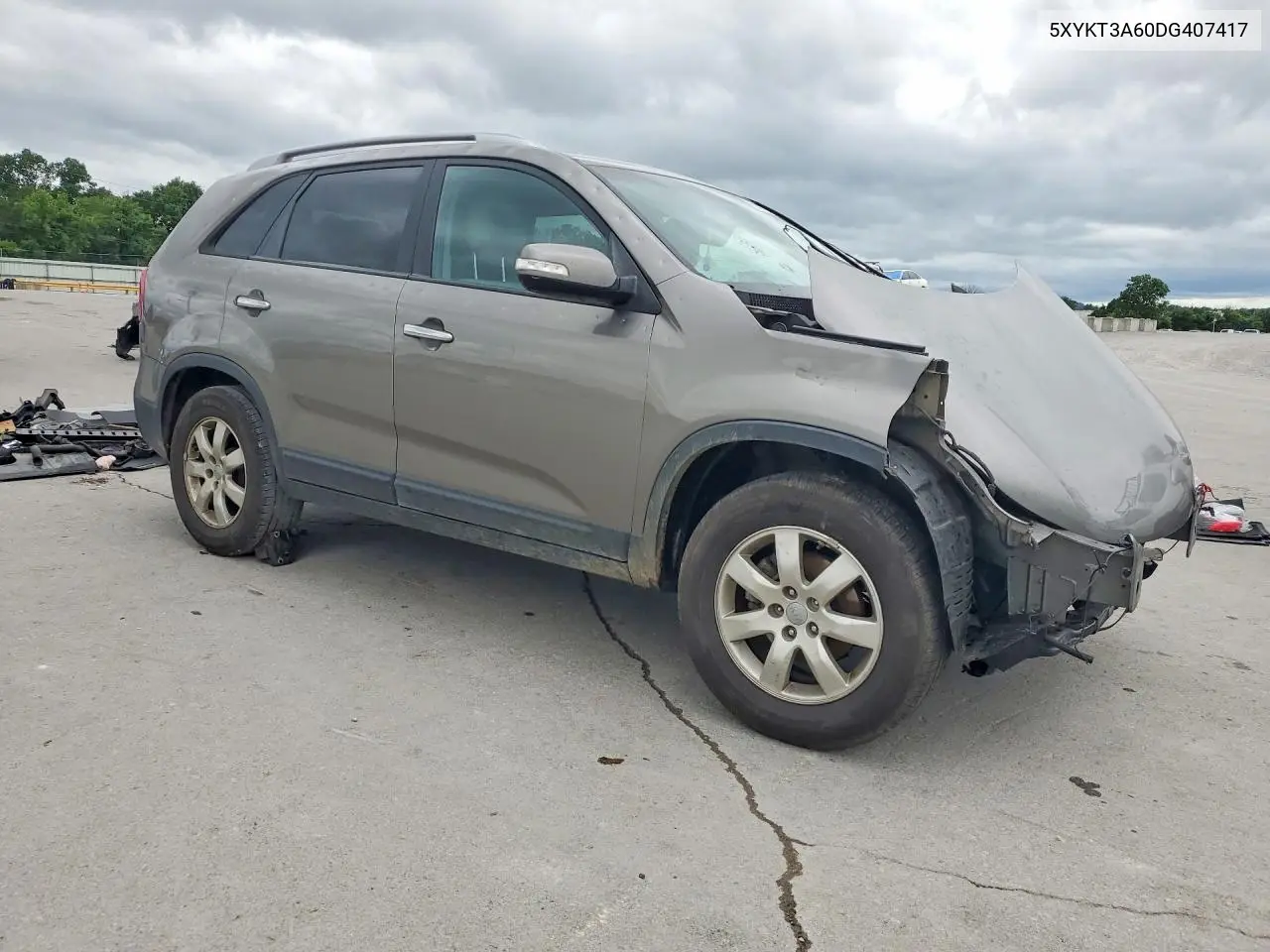 2013 Kia Sorento Lx VIN: 5XYKT3A60DG407417 Lot: 58040176