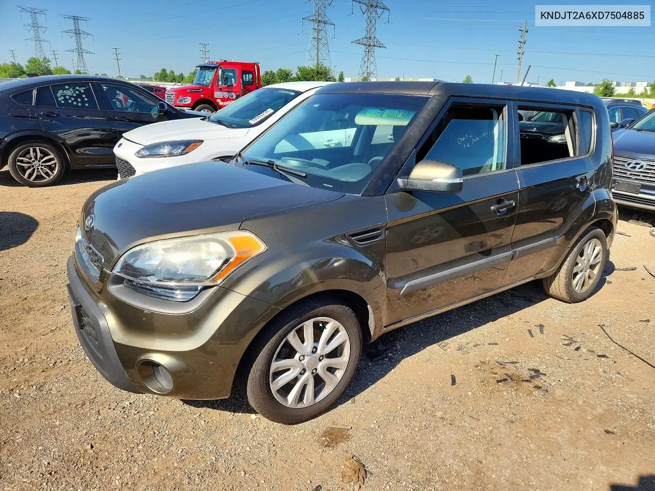 2013 Kia Soul + VIN: KNDJT2A6XD7504885 Lot: 60048996