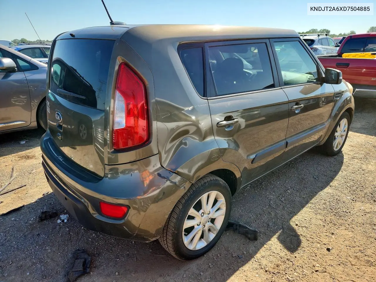 2013 Kia Soul + VIN: KNDJT2A6XD7504885 Lot: 60048996