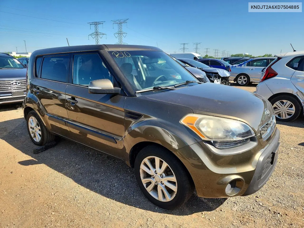 2013 Kia Soul + VIN: KNDJT2A6XD7504885 Lot: 60048996