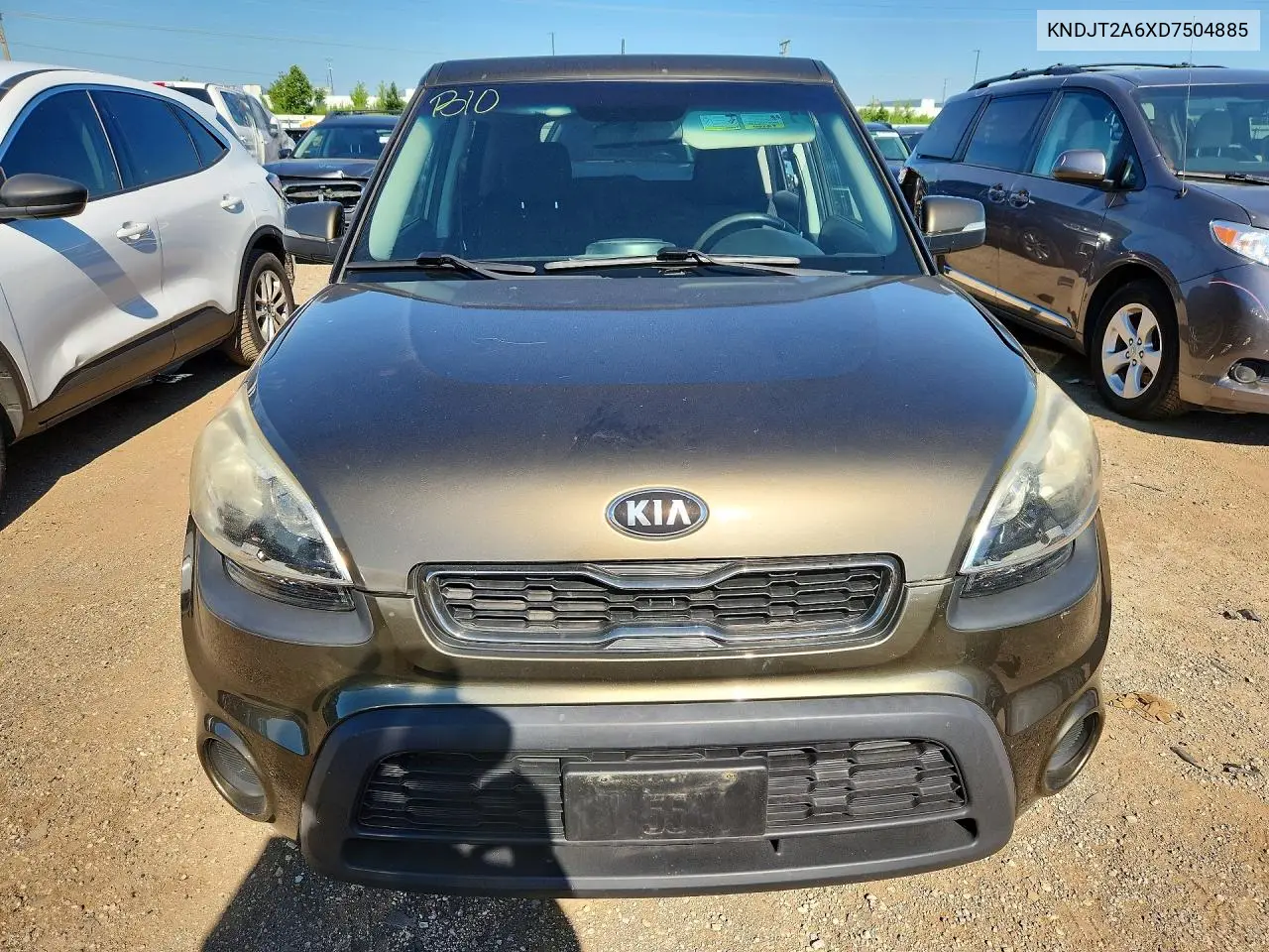 2013 Kia Soul + VIN: KNDJT2A6XD7504885 Lot: 60048996