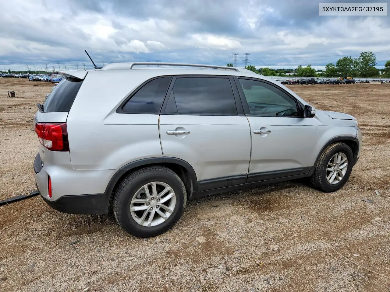 2014 Kia Sorento Lx VIN: 5XYKT3A62EG437195 Lot: 57241986