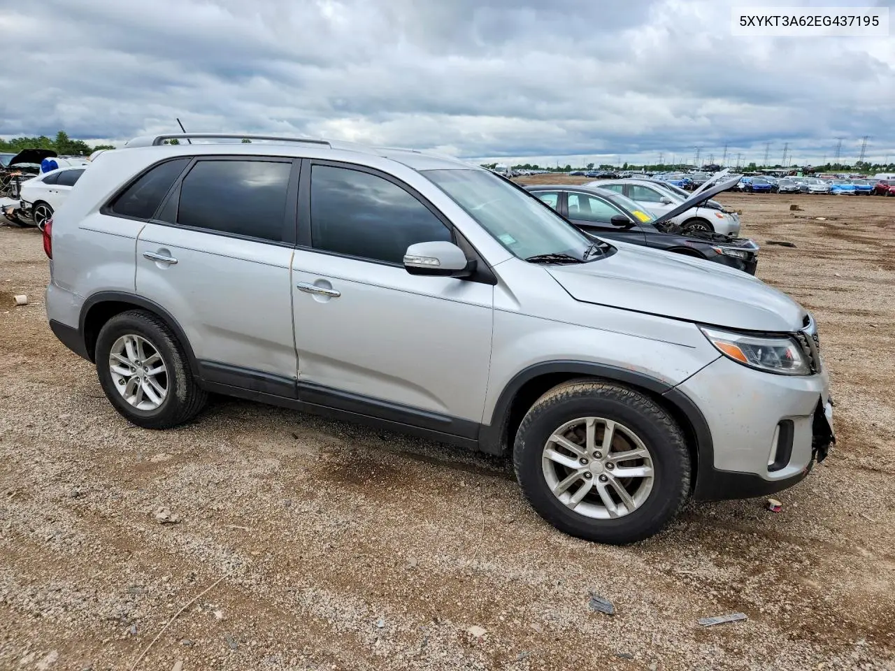 2014 Kia Sorento Lx VIN: 5XYKT3A62EG437195 Lot: 57241986