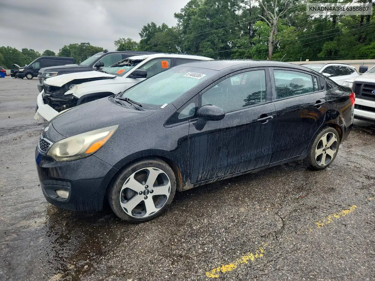 2014 Kia Rio Ex VIN: KNADN4A38E6358807 Lot: 57408306