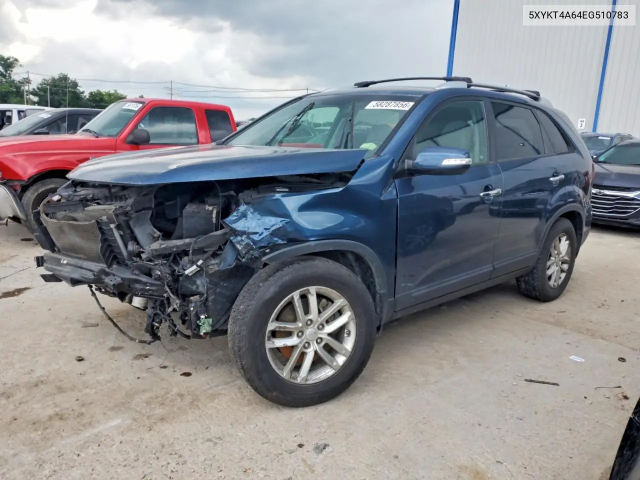 2014 Kia Sorento Lx VIN: 5XYKT4A64EG510783 Lot: 58287856