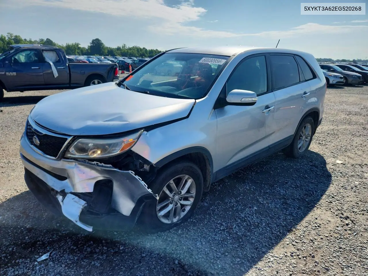 2014 Kia Sorento Lx VIN: 5XYKT3A62EG520268 Lot: 60030956