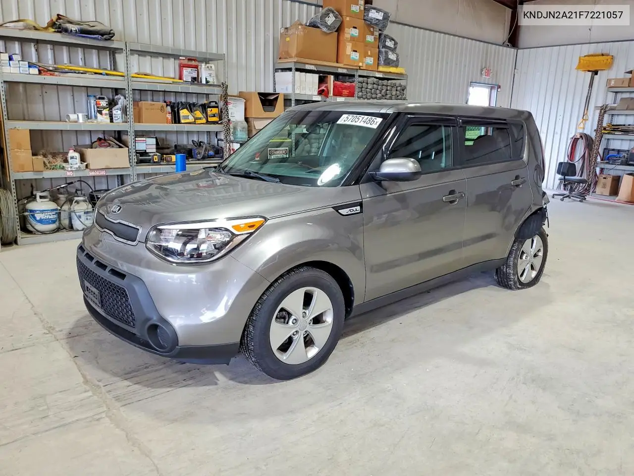 2015 Kia Soul Base VIN: KNDJN2A21F7221057 Lot: 57051486