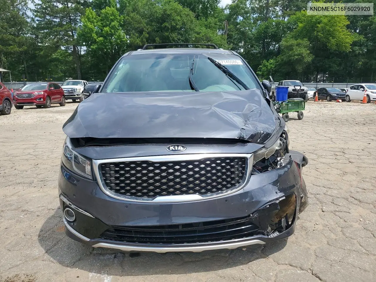 2015 Kia Sedona Sxl VIN: KNDME5C16F6029920 Lot: 57140086