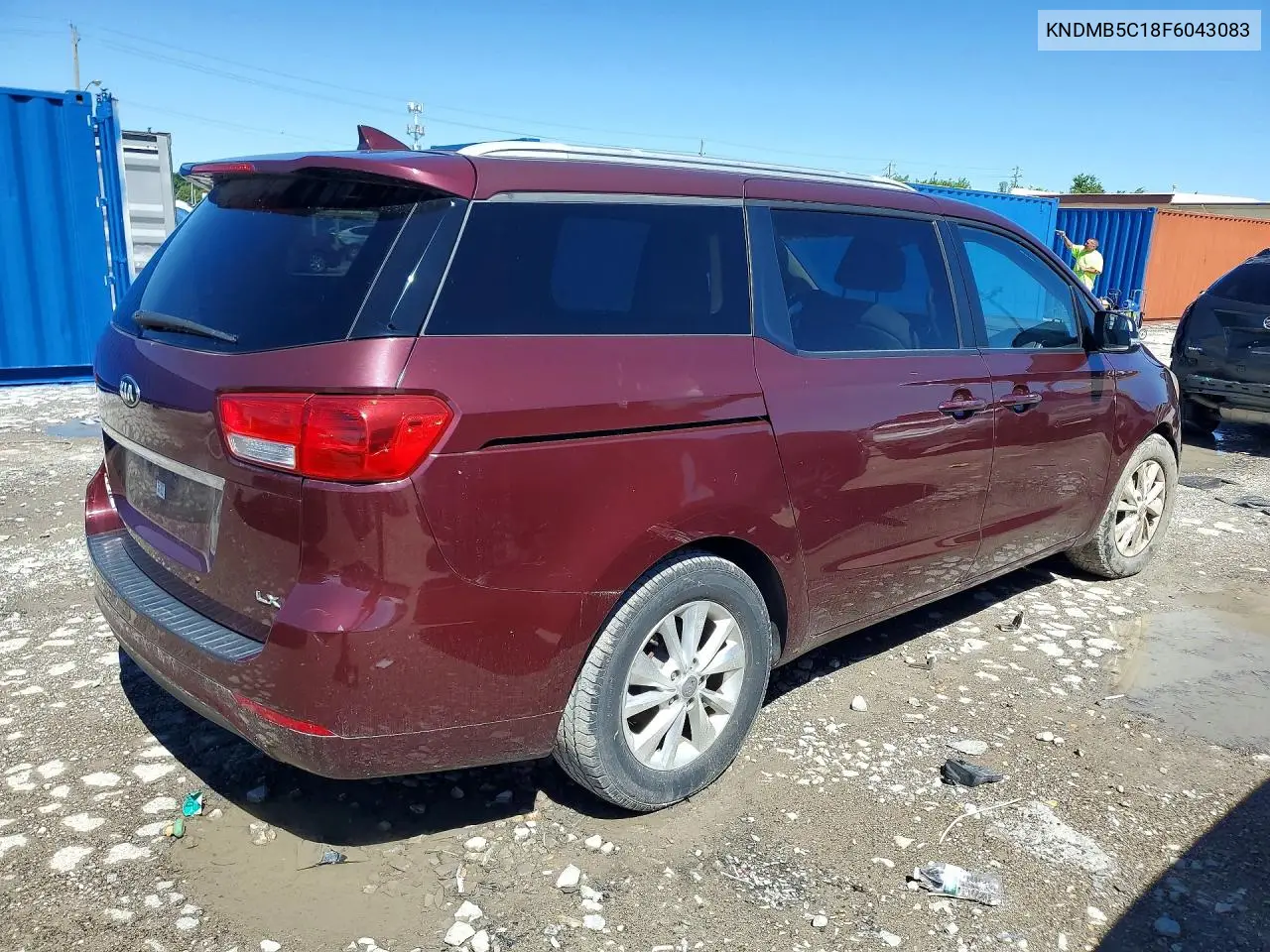 2015 Kia Sedona Lx VIN: KNDMB5C18F6043083 Lot: 57363436