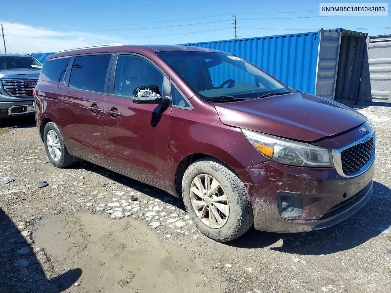 2015 Kia Sedona Lx VIN: KNDMB5C18F6043083 Lot: 57363436