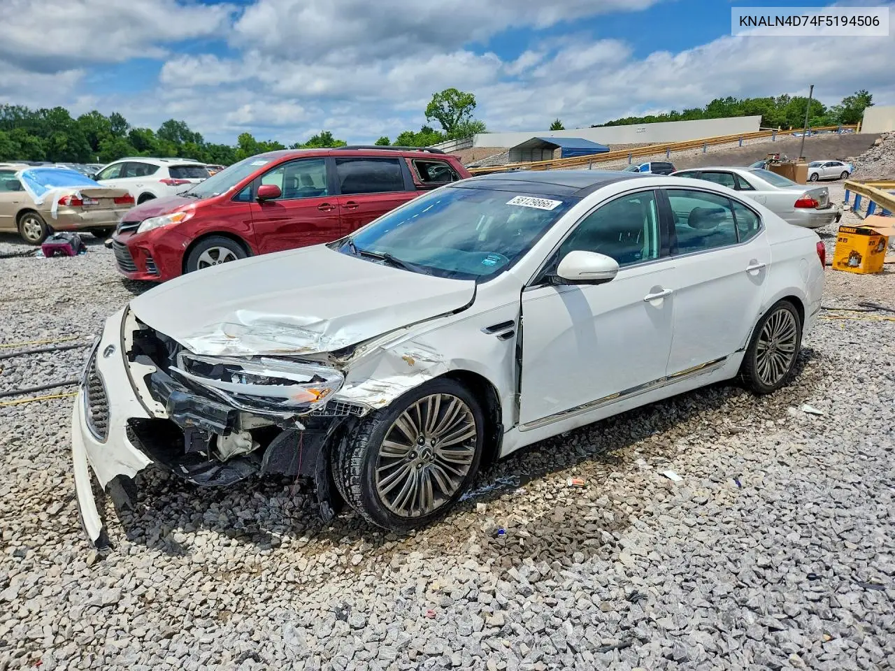 2015 Kia Cadenza Limited VIN: KNALN4D74F5194506 Lot: 58129866