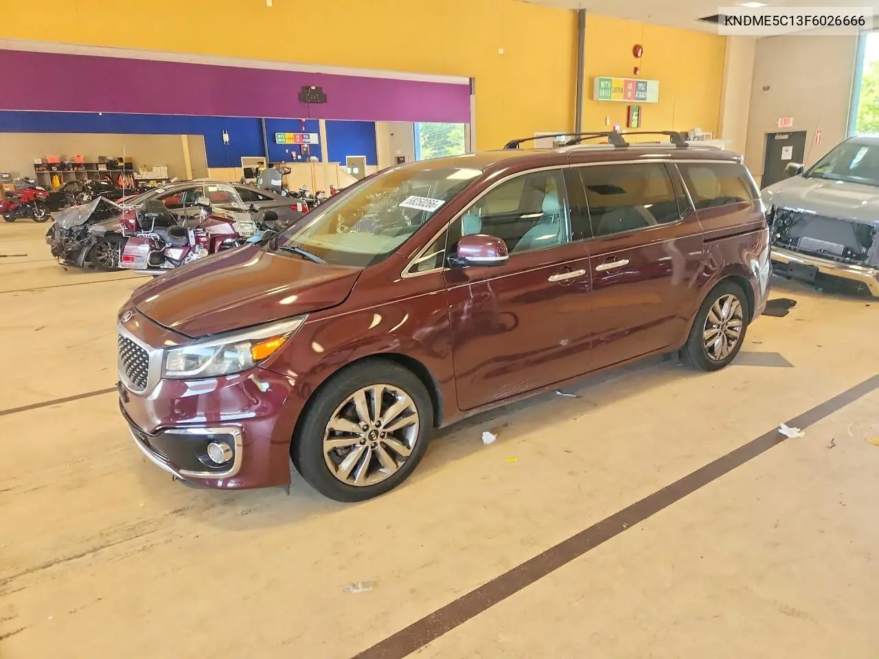 2015 Kia Sedona Sxl VIN: KNDME5C13F6026666 Lot: 58250266