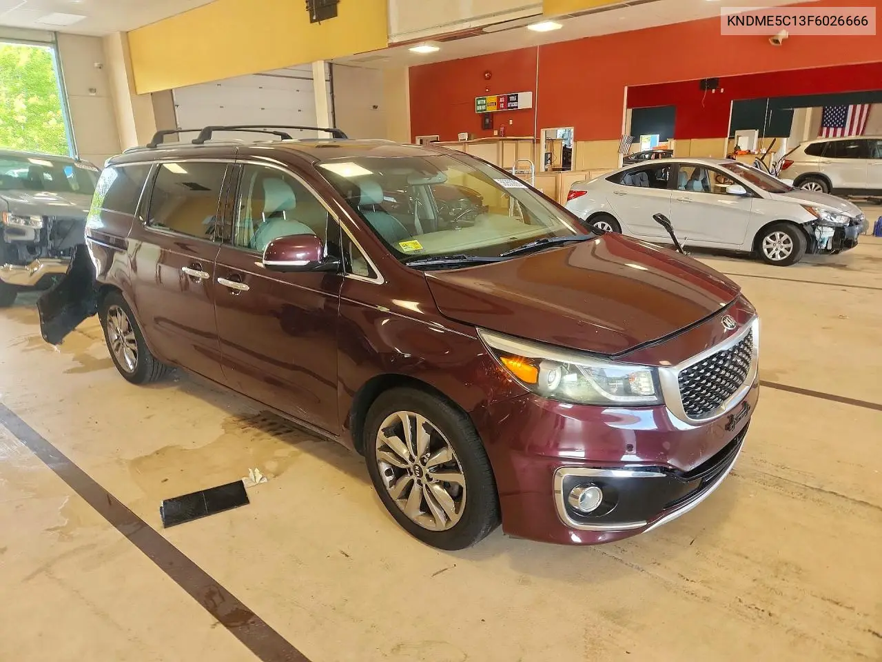 2015 Kia Sedona Sxl VIN: KNDME5C13F6026666 Lot: 58250266