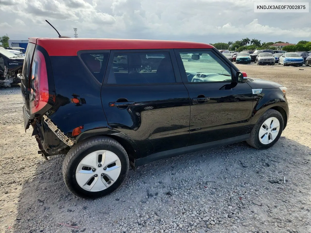 2015 Kia Soul Ev + VIN: KNDJX3AE0F7002875 Lot: 58564296
