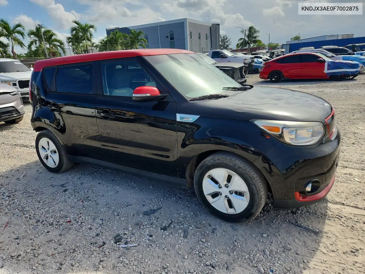2015 Kia Soul Ev + VIN: KNDJX3AE0F7002875 Lot: 58564296