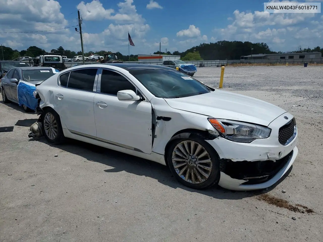 2015 Kia K900 Luxury VIN: KNALW4D43F6018771 Lot: 58655026