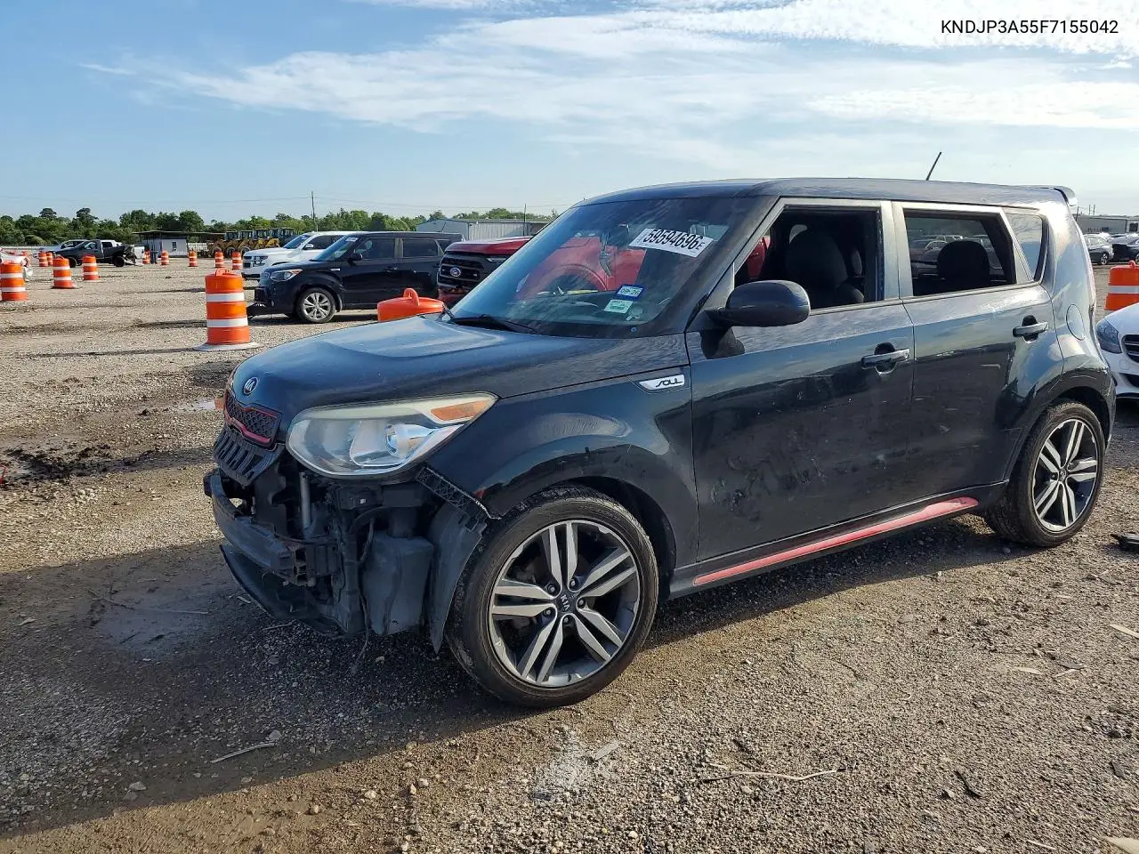 2015 Kia Soul + VIN: KNDJP3A55F7155042 Lot: 59594696