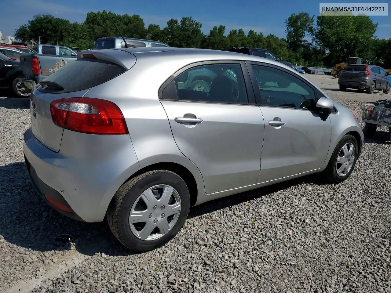 2015 Kia Rio Lx VIN: KNADM5A31F6442221 Lot: 59650516