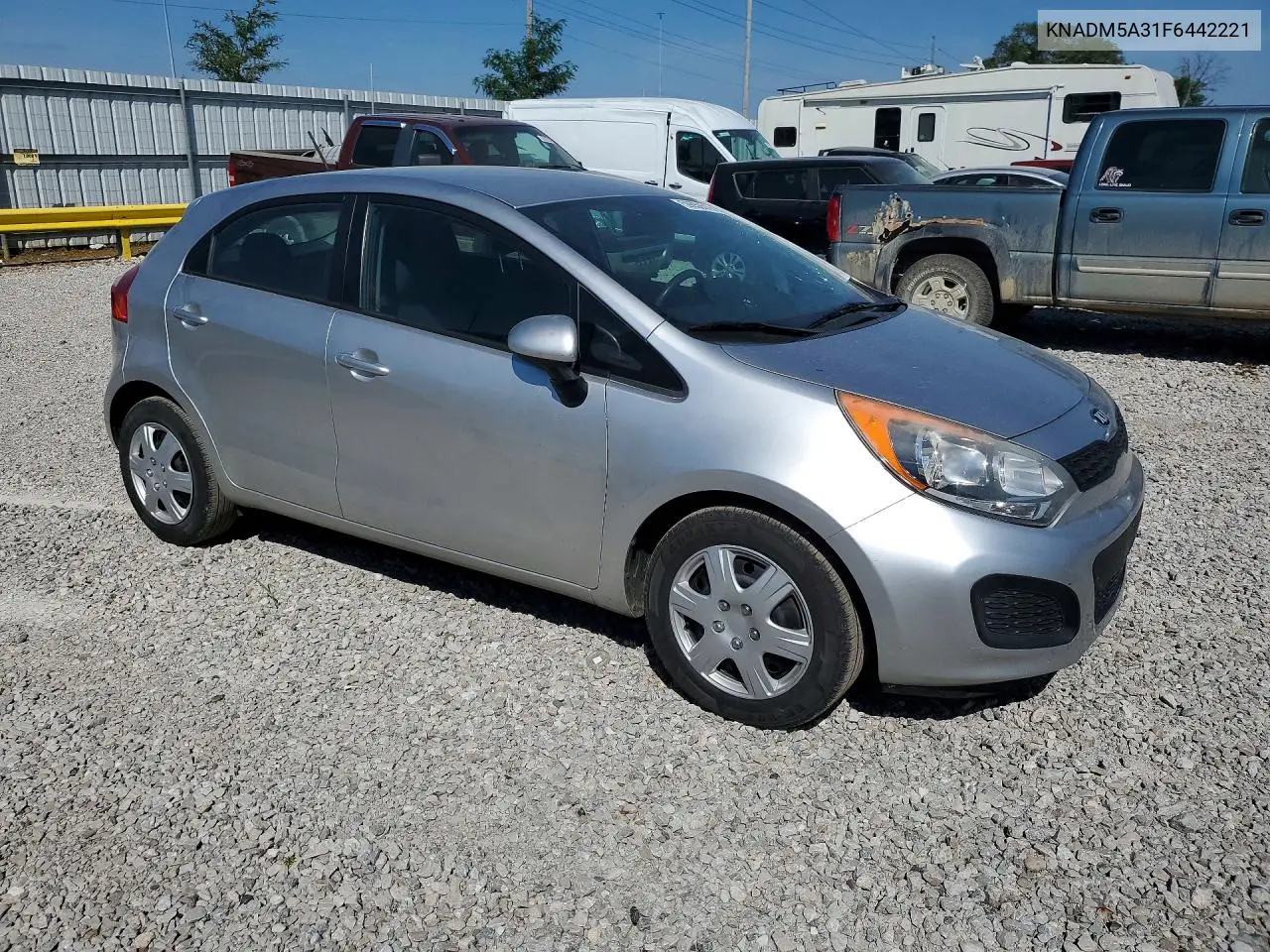 2015 Kia Rio Lx VIN: KNADM5A31F6442221 Lot: 59650516